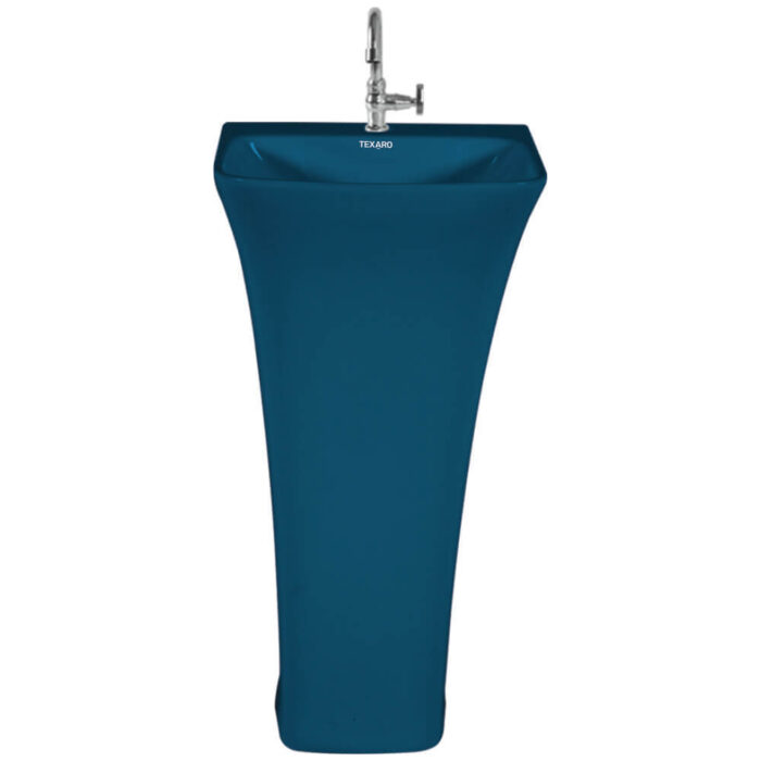WONDER ROYAL BLUE - SINGLE PIECE WASH BASIN - Texaro Sanitaryware