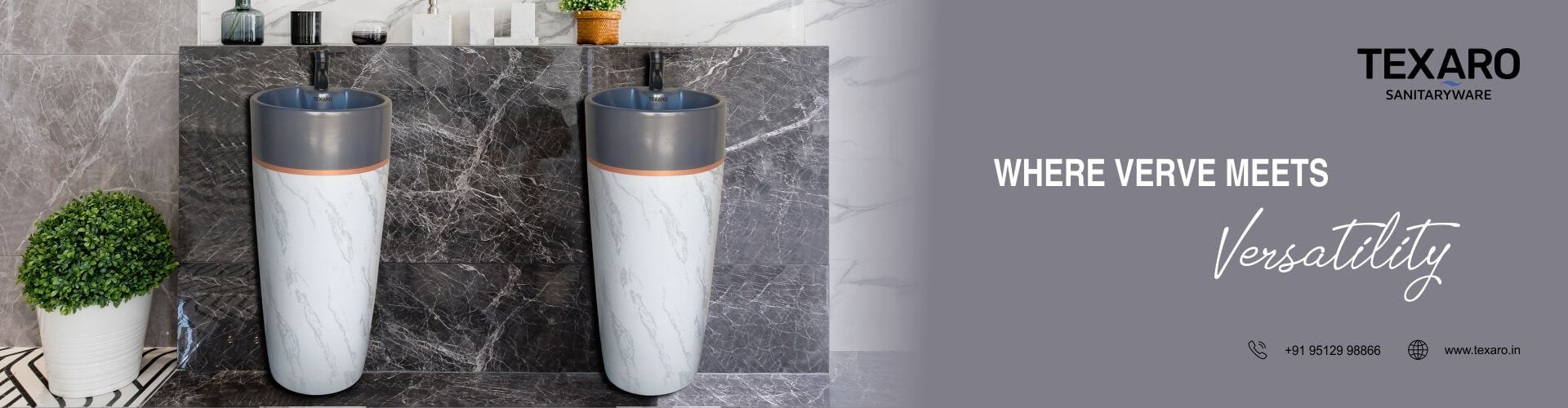 SINGLE PIECE WASH BASIN - LUXURE SERIES